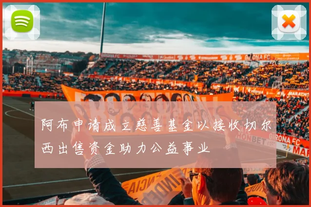 阿布申请成立慈善基金以接收切尔西出售资金助力公益事业